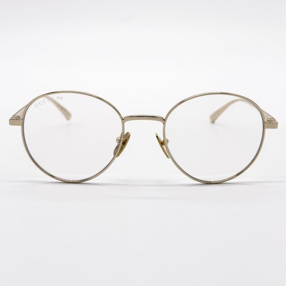 NEW GUCCI GG0337S 001 SUNGLASSES UNISEX GOLD EYEWEAR - Picture 5 of 14